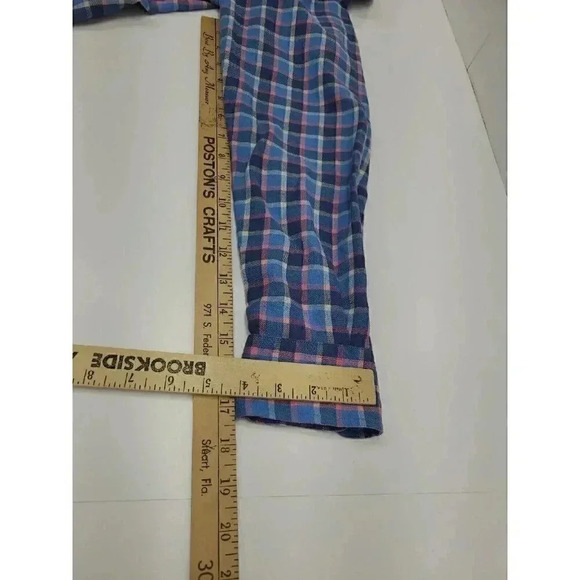 Vineyard Vines Plaid Slim Fit Crosby Shirt Button Up Men's Size S Linen Blend - Picture 7 of 8